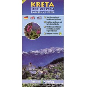 Kreta Touristikkarten. 1:100 000 / Kreta (Der Westen) - 1. Auflage 2013 - Straßenkarten