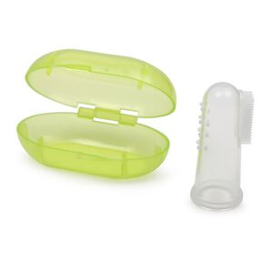 MONI Silikon Zahnbürste Babypflegesets grün