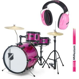 Millenium Youngster Drum Set Bundle Pink Pink Sparkle