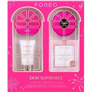 Foreo Gesichtspflege Reinigungsbürsten Geschenkset Luna Mini 3 + Ufo Mini 2 + Micro-Foam Cleanser 20 ml + Glow Addict 6 x 6 g