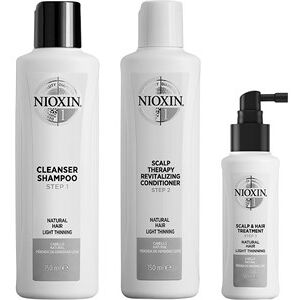 Nioxin Haarpflege System 1 3-Stufen Set Cleanser Shampoo 150 ml + Scalp Therapy Revitalising Conditioner 150 ml + Scalp & Hair Treatment 50 ml