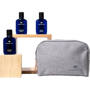 Graham Hill Pflege Cleansing & Vitalizing Travel Set Abbey Refreshing Body Wash 100 ml + Brickyard 500 Superfresh Shampoo 100 ml + Arnage Face & Beard Balm 100 ml