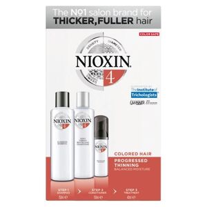 Nioxin Haarpflege System 4 Colored Hair Progressed Thinning3-Step-System Set Cleanser Shampoo 150 ml + Scalp Therapy Revitalizing Conditioner 150 ml + Scalp & Hair Treatment 40 ml