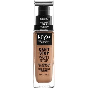 NYX Professional Makeup Gesichts Make-up Foundation Can't Stop Won't Stop Foundation Nr. 18 Classic Tan