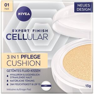 NIVEA Gesichtspflege Make-up Hyaluron Cellular Expert Finish 3in1 Pflege Cushion 01 Hell