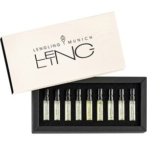 LENGLING MUNICH Unisexdüfte No 1 El Pasajero Discovery Set No 1 El Pasajero 1,5 ml + No 2 Skrik 1,5 ml + No 3 Acqua Tempesta 1,5 ml + No 4 In Between 1,5 ml + No 6 A La Carte 1,5 ml + No 7 Sekushi 1,5 ml + No 8 Apéro 1,5 ml + No 9 Wunderwind 1,5 ml