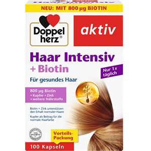 Doppelherz Gesundheit Haut, Haare, Nägel + BiotinHaar Intensiv Kapseln 100 Kapseln