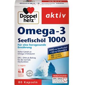 Doppelherz Gesundheit Herz-Kreislauf Omega-3 + Seefischöl Kapseln