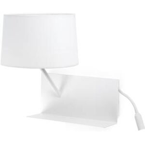 Lorefar (FARO) Faro HANDY Wandaufbauleuchte mit Leselicht rechts weiß E27 IP20 EEK F [A-G]