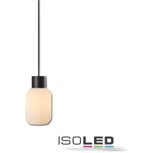 Fiai IsoLED Retro Pendelleuchte white Glas schmal Sockel E27 300cm Kabel