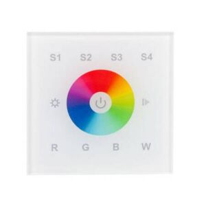 SYNERGY21 LED Stripe RGB(W) Wandpanel Steuerung Glas Funk 230V EOS 05