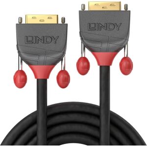 Lindy 36242 DVI-D Single Link Kabel, 20.0m, Anthra Line