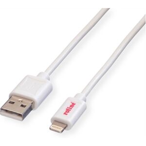 Roline USB 2.0 Lightning Kabel, 1m, weiß