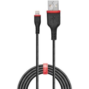 Lindy 31292 USB Lightning Kabel, 2.0m, schwarz