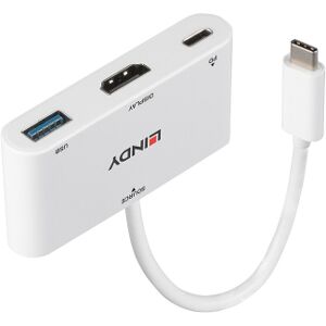 Lindy 43340 USB 3.1 C / HDMI Konverter, 4K, Power Delivery, IN: 1x USB C, OUT: 1x HDMI 1.4