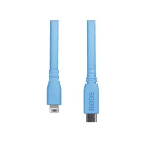 Rode SC19-B USB-Kabel, 1.5m, blau, USB C male / Lightning male