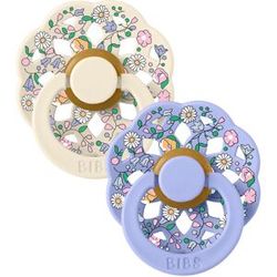 BIBS x Liberty Pacifier Boheme 2 PACK Chloe Meadow Latex Size 1 Ivory Mix 2 stk