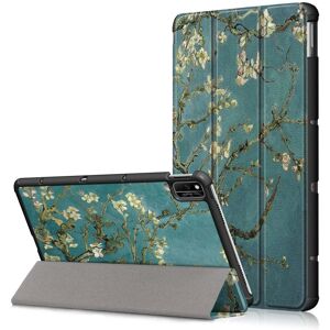 TABLETCOVERS.DK Huawei MatePad 10.4" Læder Cover - Hvide Blomster