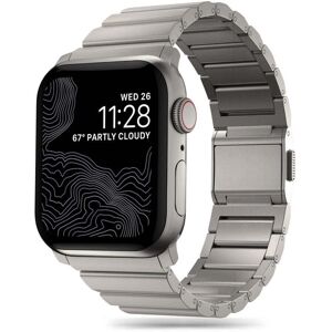 Apple Watch (42/44/SE/45/46/49mm) Tech-Protect Steelband Stål Rem - Titanium