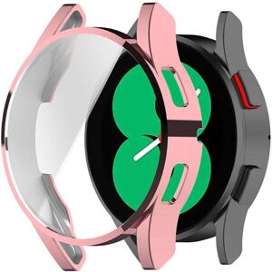 MOBILCOVERS.DK Samsung Galaxy Watch 4 (40mm) Plastik Cover m. Indbygget Skærmbeskyttelse - Lyserød