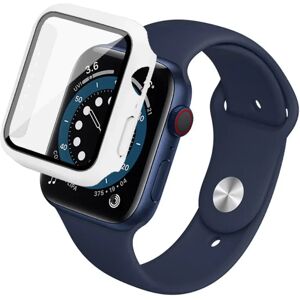 Apple Watch SE/6/5/4 (44mm) IMAK Hård Plast Cover m. Indbygget Skærmbeskyttelse - Hvid