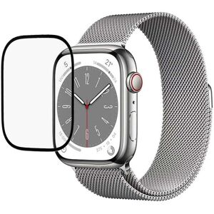 MOBILCOVERS.DK Apple Watch 9/8/7 (41mm) Hærdet Glas Beskyttelse - Sort Kant