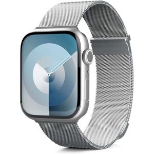 Apple Watch (38/40/SE/41/42mm) Epico Milanese+ (Plus) Rustfri Stål Rem - Silver