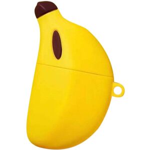 MOBILCOVERS.DK AirPods (1 & 2. gen.) Cartoon Silikone Cover - Banan