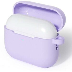 MOBILCOVERS.DK Apple AirPods Pro (3. gen.) Silikone Cover m. Karabinhage - Lilla