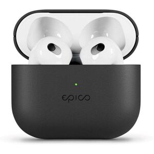 Epico AirPods (3. Gen.) Ægte Læder Cover - Sort
