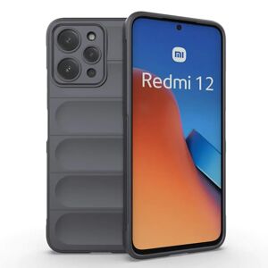 MOBILCOVERS.DK Xiaomi Redmi 12 (4G) Fleksibelt Plastik Cover - Mørkegrå