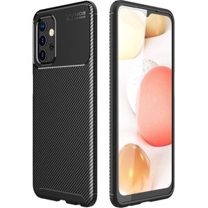 MOBILCOVERS.DK Samsung Galaxy A32 (5G) Carbon Fiber Fleksibelt Plastik Cover - Sort