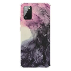 MOBILCOVERS.DK Samsung Galaxy A02s Fleksibel Plastik Cover - Flowing Ink Sort Print