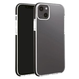 iPhone 13 Vivanco Rock Solid Cover - Gennemsigtig & Sort