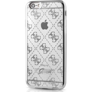 Guess iPhone 6/6s Signature Heard. Gennemsigtig TPU Cover Sølv