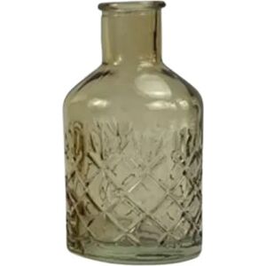 No-Name Vase, H12 X Ø6,5cm, Grøn, Glas