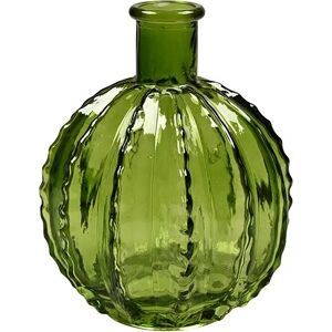 No-Name Vase H16 X Ø14cm, Grøn, Glas