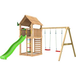 Jungle Gym Cabin 2.1 Legetårn M/gynger & Rutsjeb.