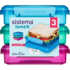Sistema Sandwich Box, 3 Stk, 450 Ml.