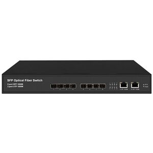 Lan-com Desktop Switch 2-Port 10/100/1000+8-Port Gigabit La-Sw-G802-S-Ac