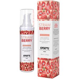 Exsens Warming Massage Oil Strawberry