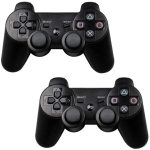 Game Controller 2 stk PS3 trådløs controller Black