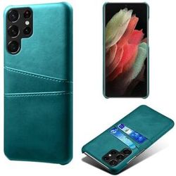 Generic Dual Card Etui Samsung Galaxy S22 Ultra - Grøn