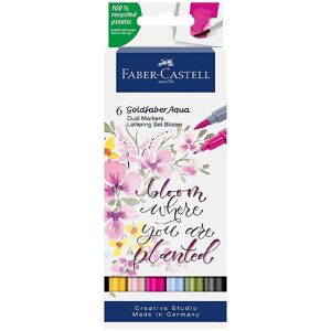 Faber-Castell Tuscher - 6 Stk. - Lettering - Faber-Castell - Onesize - Farvesæt