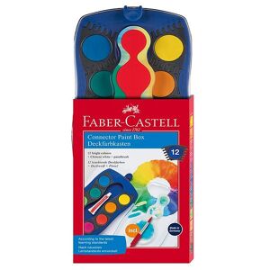 Faber-Castell Vandfarve - Connector - 12 Farver - Faber-Castell - Onesize - Maling