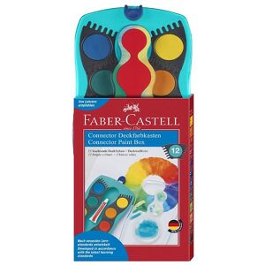 Faber-Castell Vandfarve - Connector - 12 Farver - Faber-Castell - Onesize - Maling