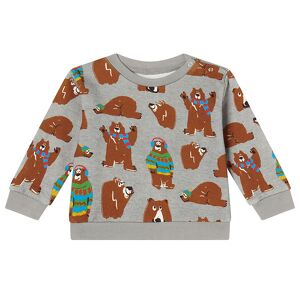 Stella Mccartney Kids Sweatshirt - Gråmeleret M. Bjørne - Stella Mccartney Kids - 9 Mdr - Sweatshirt