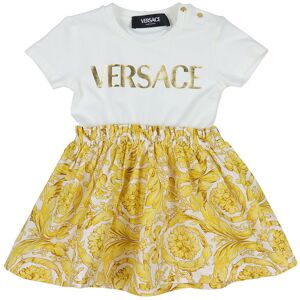 Versace Kjole - Hvid/guld - Versace - 24 Mdr - Kjole