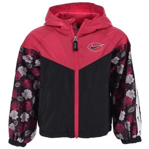 Nike Jakke - Floral Windrunner - Sort/rosa - Nike - 6 År (116) - Sommerjakke