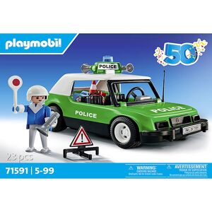 50 Års Jubilæums Classic Politibil - 71591 - 23 Dele - Playmobil - Onesize - Legetøj